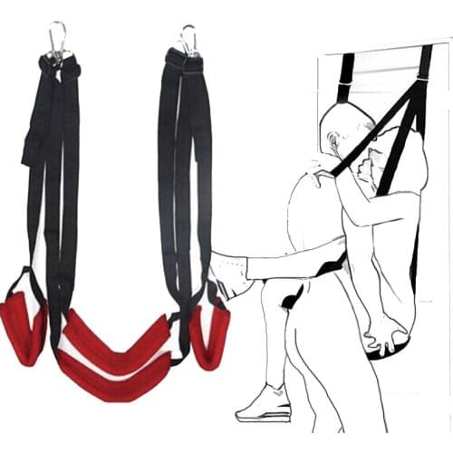 Sex Swing Soft Material Sex Furniture Fetish BDSM Bandage Love Adult Game Hanging Door Swing Erotic Toys For Couples Accessories