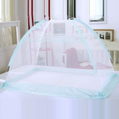 Baby Crib Netting Foldable No-Bottom Mosquito Nets Girl Boy Printed Bed Tent Infant Anti-Mosquito Canopy Camping Insect Mesh