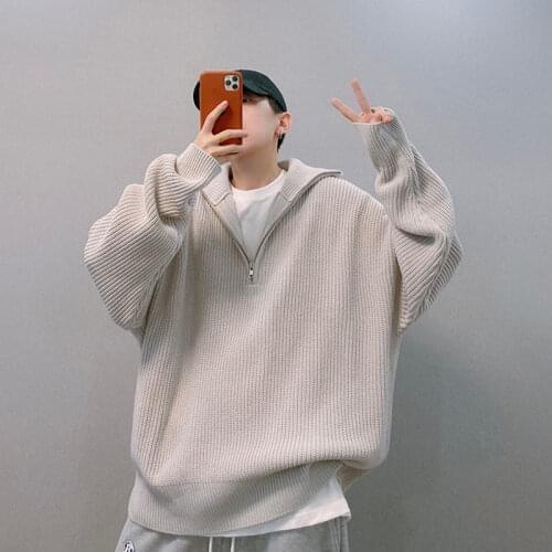 Мужские пуловеры на молнии SLACTION China At AliExpress