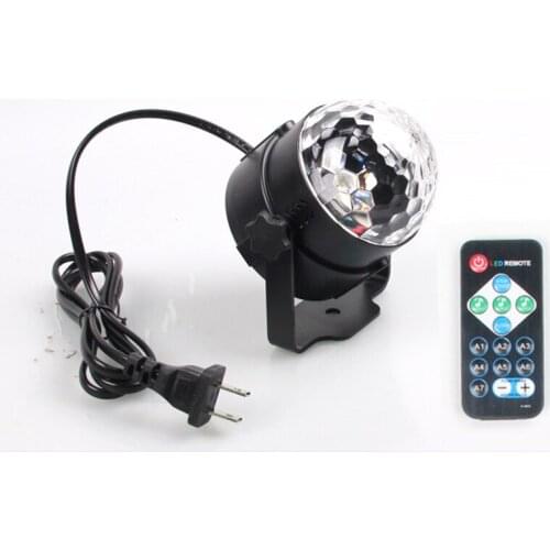 Party Lights Sound Activated Disco Ball Strobe Light LED RGB 3 Lighting Colors Light with Remote Control for Bar Club Party DJ