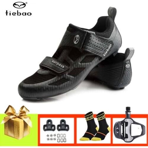 TIEBAO road cycling shoes sapatos ciclismo men self-locking breathable riding bicycle triathlon women Athletic cycling sneakers
