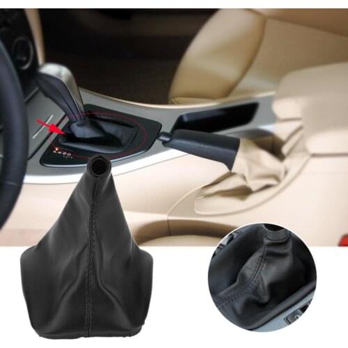 Car Gear Shift Stick Gaiter Boot Dust Cover PU Leather for BMW E36 E34 E28 E24 1998 1999 2000 2001 2002 2003 2004 2005