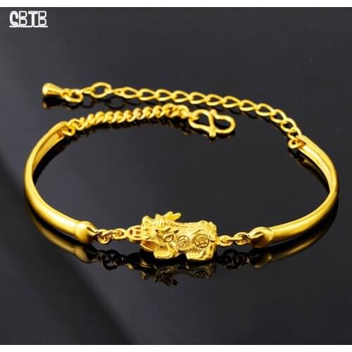 Good Luck Wealth Pixiu Bracelet DIY Lucky Bracelet Original Exquisite Jewelry Adjustable Gold Bracelet for Men and Women