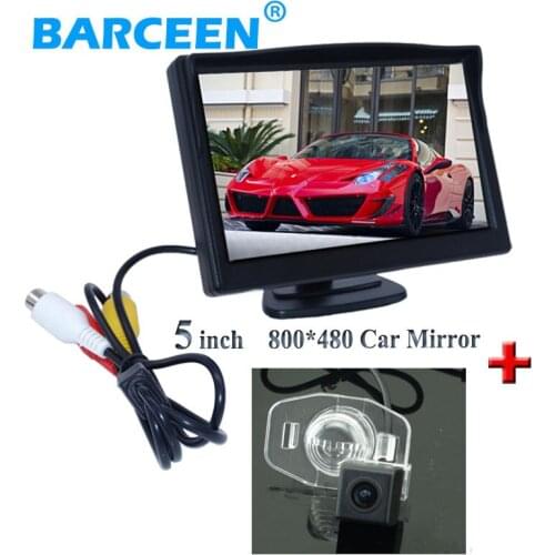 5" display universal car reserve monitor +ccd image sensor car reversing camera with parking line for Toyota Corolla 2007~2013