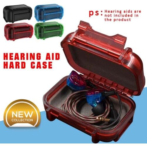 Waterproof Hearing Aid Hard Case IEM Earphone Storage Carrying Box Holder Interior Accessories Stowing Tidying 2020 New