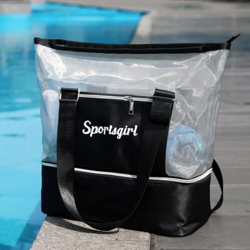 Female Waterproof Swimming Bag Fitness Gym Handbag Swimsuit Buggy Girls Portable Beach Bag Dry Wet Separation Blosa
