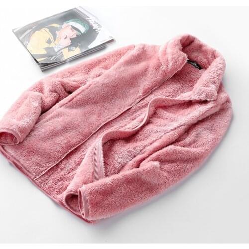 Winter Wool Fleece Jacket Women Thick Cardigan Sweater Thermal Windproof Spring Windbreaker Female Hooded Warmer Coat