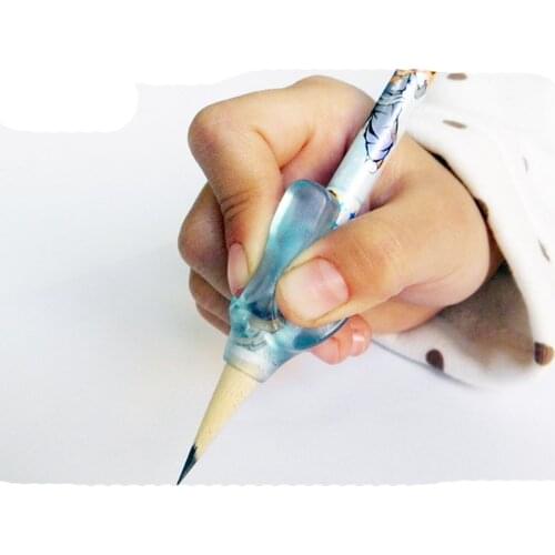 5 Pcs/Set Pen Grip Silicone Pencil Handles Two Finger Writing Posture Pen Holder Correction Kids Learning Stationery Supplies