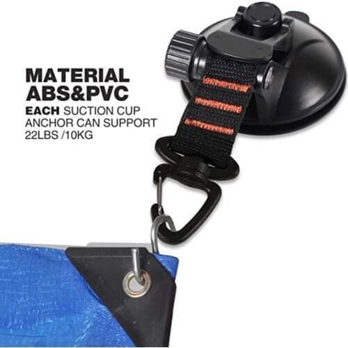 1pc Awning Suction Cup Outdoor Car Tent Heavy-duty Suction Cup Durable Tie Down Suction Cup Anchor Camping Tarp Accessory