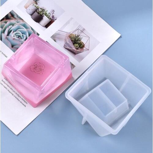 1PC ashtray Craft DIY Transparent UV Resin epoxy Silicone Combination Molds for DIY Making Finding Accessories Jewelry