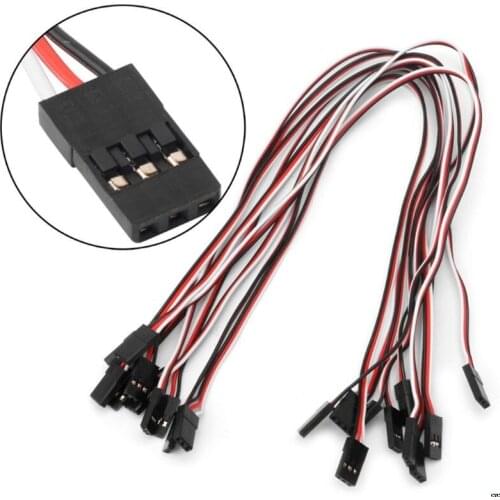 10pcs 50-300mm Male a male Quadcopter Servo Extension Manche FOR JR Wire Cable