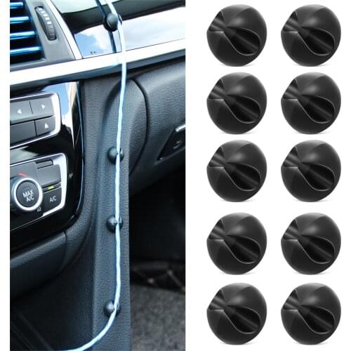 10pcs Car Wire Clip Stickers For Lancia Stilo Ducato Palio Bravo Doblo Ypsilon Clio