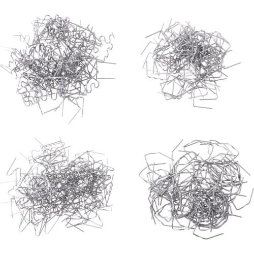 400Pcs Pre-cut Staples Hot Staples For Plastic Stapler Repair Kit Welder 4 Sizes