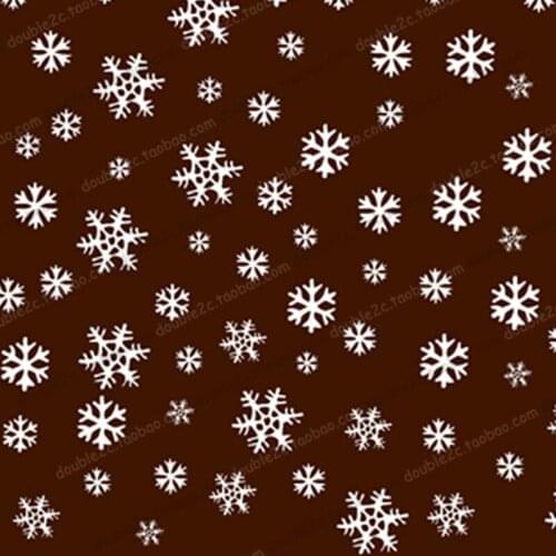 50pcs Chocolate Transfer Sheet,Christmas Snowflake Decoration Baking Tools sugar stamp paper,Christmas Chocolate party supply