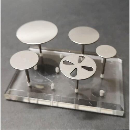 Manicure Pedicure Sandpaper Stainless Disk 15/20/25/35mm Nail Drill Bit Metal Disc Shaft Cuticle Callus Remove Dead Skin Tools