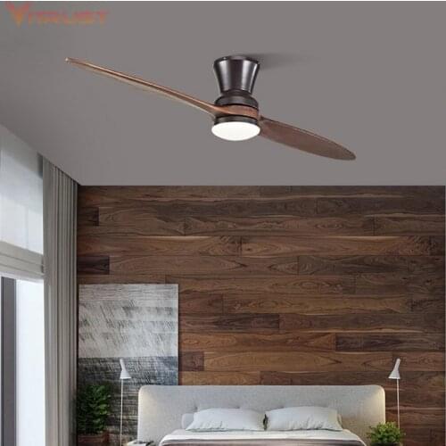 Two-Blade Indoor Ceiling Fan Dimmable ceiling fan with LED Light Kit for home use 60 inch