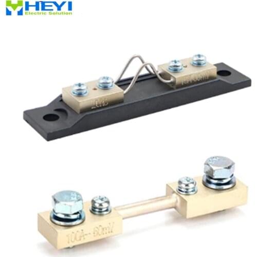 FL-2D DC Shunts 5A 10A 15A 50A 100A 200A 150A 60mV 100mV High Quality Current Resistor WIth Base Shunt For Current Measure