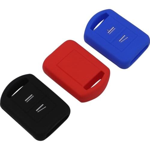 Kutery 10pcs 2 Buttons Key Case Silicone Protect Shell For Vauxhall Opel Corsa Agila Meriva Combo Car-Styling