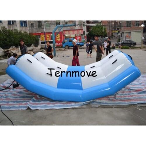 Inflatable double totter Water Game for water sports water totter single line double lines seesaw rocker