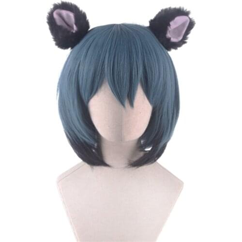 Anime BNA BRAND NEW ANIMAL Michiru Kagemori Cosplay Wigs Blue Short High Temperature Fiber Hair Wig