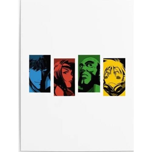 Canvas Prints Cowboy Bebop Painting Wall Artwork Poster Anime Modern Character Home Decor For Living Room Modular Pictures Frame