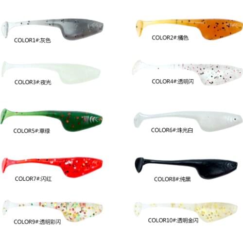 12pcs/lot 40mm 0.75g Soft Rubber Bait Fishing Lure Jig Wobbler Soft Worm Carp Fishing Bait Artificial Silicone Swimbait