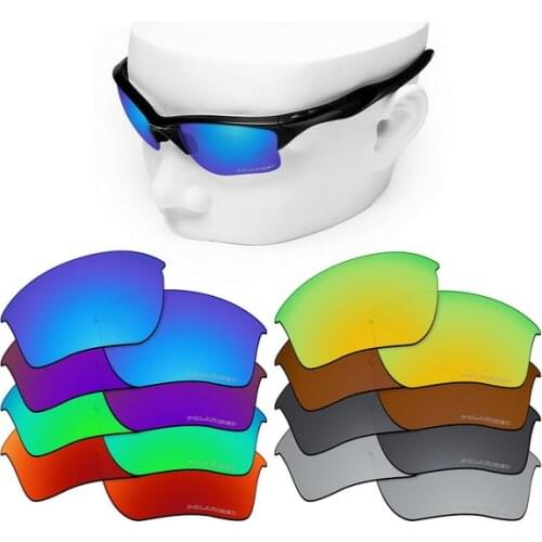 OOWLIT Anti-Scratch Replacement Lenses for-Oakley Half Jacket 2.0 XL OO9154 Etched Polarized Sunglasses