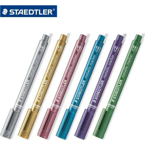 STAEDTLER Marker Pen 8323 Metallic Handbook Christmas Greeting Cards Invitations Sign In Marker 1pcs