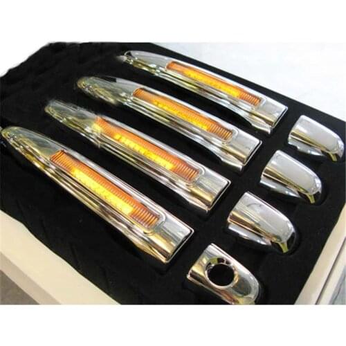 LED DAY LIGHT TURN SIGNAL LIGHTTING DOOR HANDLE COVER WITH LED LIGHTS FIT FOR TOYOTA HILUX VIGO 2005-2012 EXTERIOR COVER