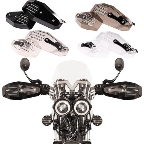 Universal Motorcycle Handguards Motocross Hand Guard Handlebar Protector Cafe Racer Dual Sport bike Touring Offroad