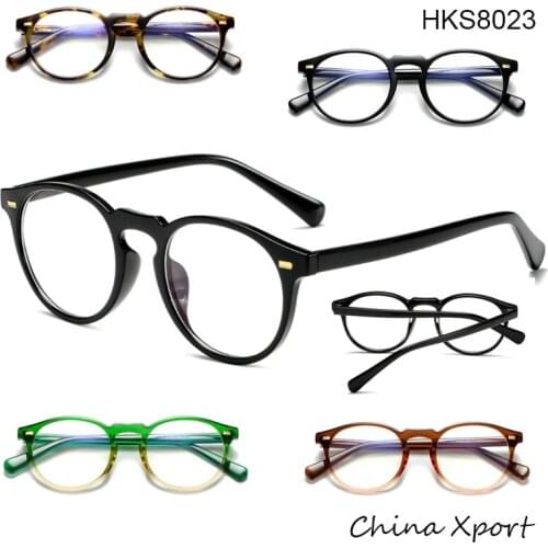 High quality men women acetate anti blue light frames round glasses frames best sellers of 2020 clear lens glasses plain glasses