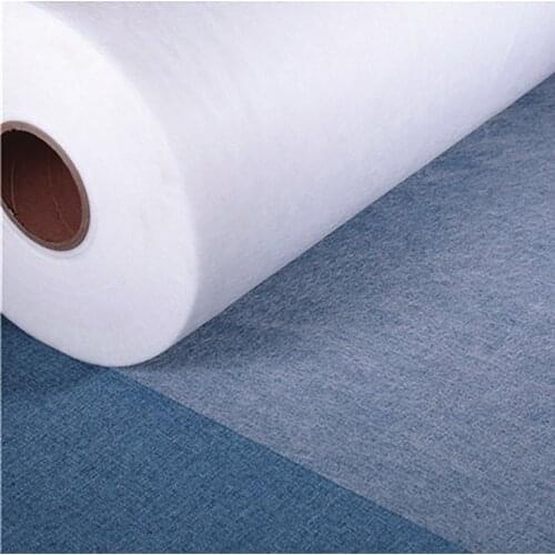 1×1.5m Nonwoven Fusible Interlining Easy Iron on Sewing Fabric Double Side Hot Melt Ahhesive Film for DIY Sewing Clothes