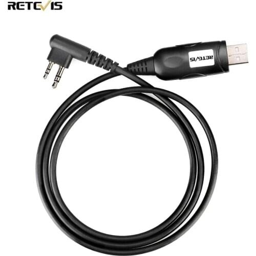 1PCS Retevis Programming Cable For RT54 Digital Walkie Talkie HYT 2 Pin Programming Line J9161P