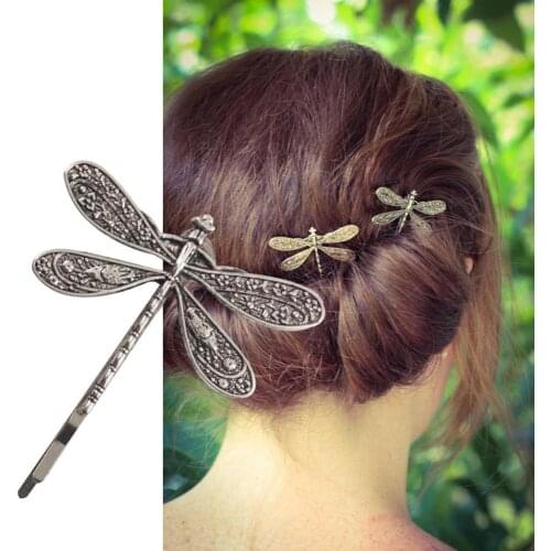 1 Pc Populaire Gouden Dragonfly Haarspelden Bruids Hoofdtooi Bruiloft Haar Accessoires Transparante Vleugels Dragonfly Haar Clip