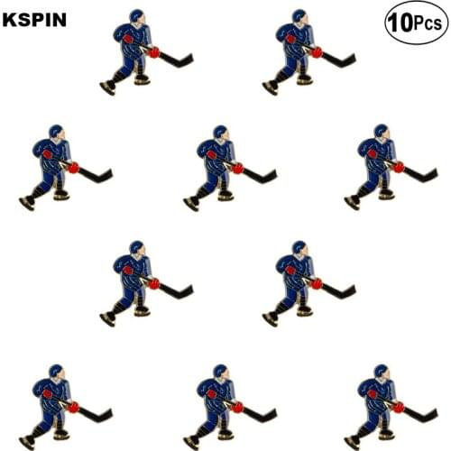 Hockey Lapel Pin Flag badge Brooch Pins Badges 10Pcs a Lot