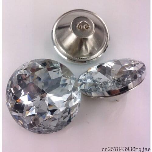 1000PCS Rhinestone Button for Clothing 20MM Rhinestone Crystal Buttons for Sofa Craft Sewing Accessories