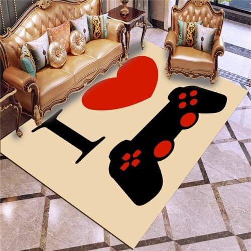 3D Gamer Controller Kids Game Rug Cartoon Anime Super Mario pattern Carpets for Living Room Bedroom Area Rugs Kid play Floor Mat