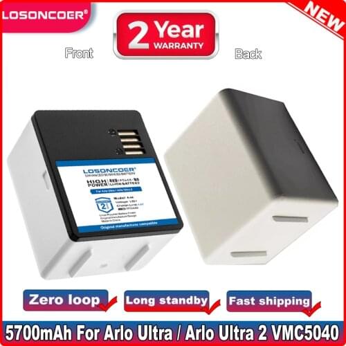 5700mAh A-4A Battery For Arlo Ultra Arlo Ultra 2 VMC5040 Arlo Pro 3 VMC4040P Wire-Free Security Cameras Replace A-4a VMA5400