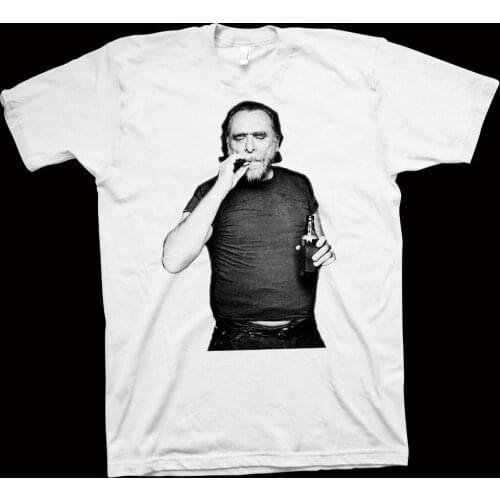 Bukowski T-Shirt Novelist, Author, Writer, Poetry, Poet, Philosophy 2019 Men Fashion Street Wear Brand Personality Tees