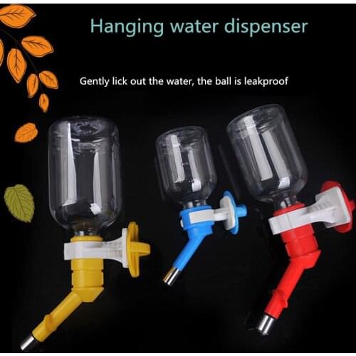 Pet water dispenser stainless steel mouth pet-mounted drinking fountain