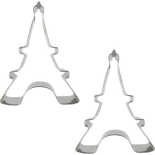 Tower shape 2 piece biscuit cutting molds, baking tools, cake decorating soft candy tools