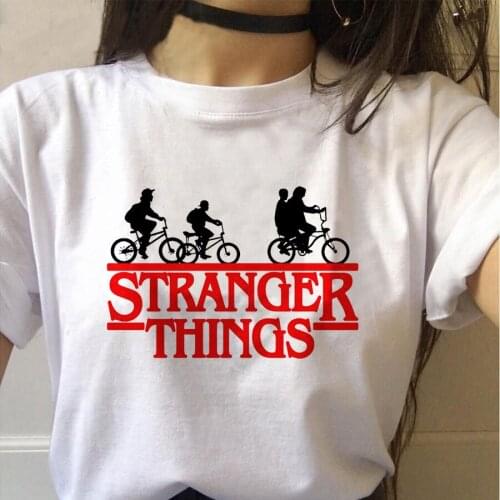 Hip Hop Stranger Things T-Shirt Women kpop Stranger Things Season 3 Tops Tees Casual O-Neck Short Femme Unisex Harajuku T Shirt