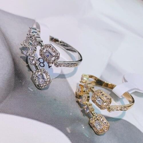 HIBRIDE Trendy Womens Jewelry Hand Made AAA Cubic Zirconia Rings for Women Party Accessories bagues pour femme R-208