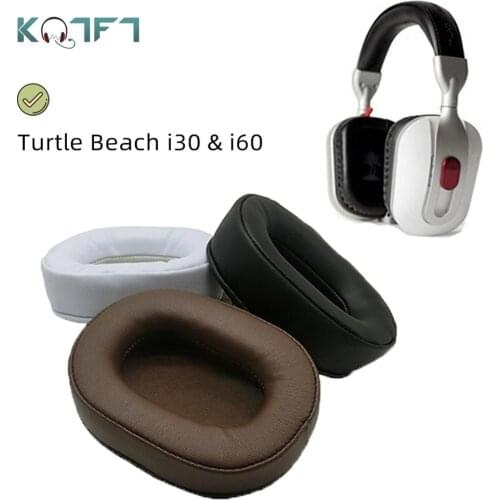KQTFT 1 Pair of Replacement EarPads for Turtle Beach i30 i60 i 30 60 Headset Ear pads Earmuff Cover Cushion Cups Universal