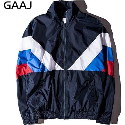 GAAJ Russian 2019 Jacket Men High Quality Russia Flag Famous Designer Nylon Windbreaker Reggae Navy Green Patchwork Coats