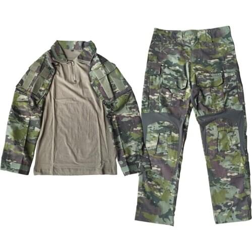 L9 Frog Suit MCTP Camouflage Mesh Quick Dry Breathable Elastic Long Sleeve Trousers Combat Suit suit