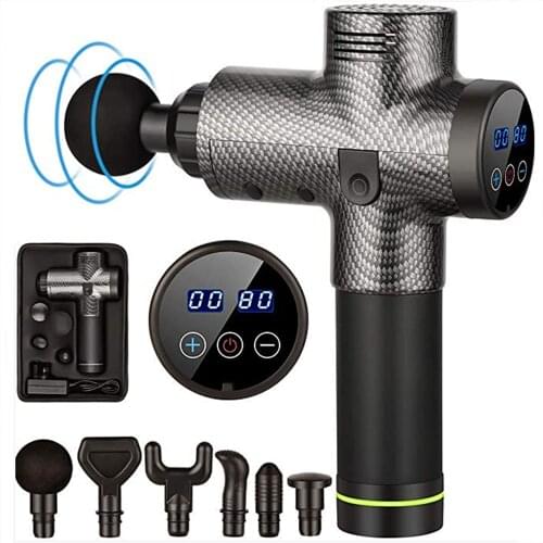 Muscle Relaxation Massage Gun Vibration Massager Noise Reduction Design For Neck Back Vibrator Slimming Shaping Fitness Tool