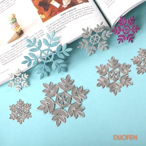 DUOFEN METAL CUTTING DIES 2018 New 090148 Snowflake stencil for DIY papercraft project Scrapbook Paper Album greeting cards