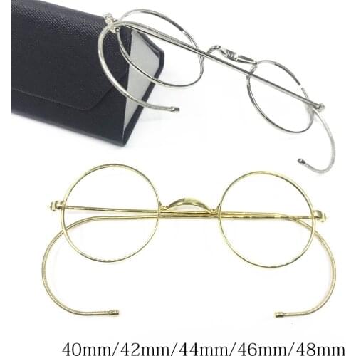 Cubojue Round Eyeglasses Frame Men Small Glasses Male 40mm 42mm Nerd Spectacles for Prescription Myopia Diopter Optical Lens