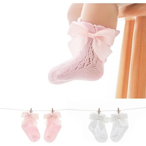 Korean Style Baby Girls Socks Anti-slip Mesh Toddler Socks Soft Cotton Stockings For 0-3 Y Baby Kids Summer Low Cut Mesh Socks